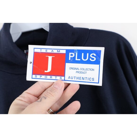 Deadstock Vtg 90s Streetwear Mens L Blank Knit Long Sleeve Turtleneck T-Shirt - Picture 5 of 11